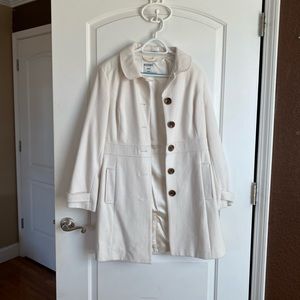 Old Navy White Pea Coat